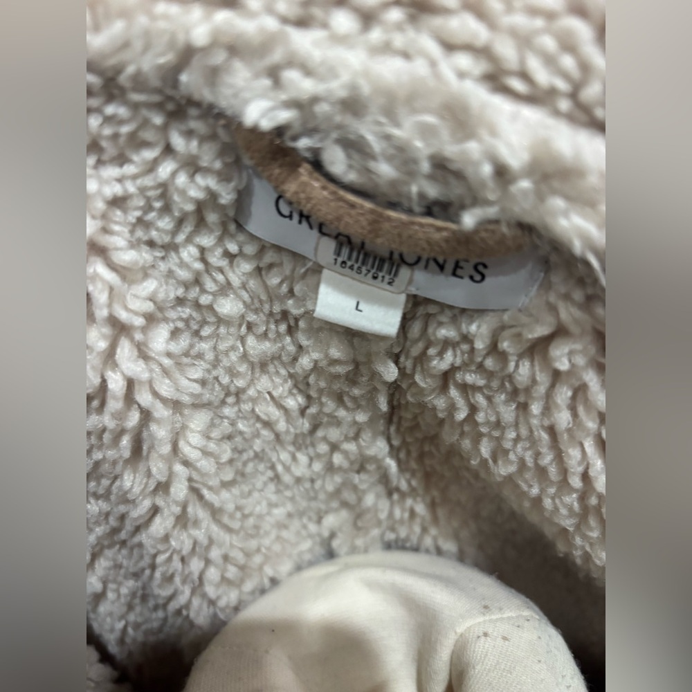 Great Jones Lined Sherpa Coat, Size: L - Picture 12 of 12